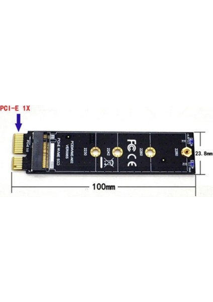 3013 M.2 Nvme SSD Ngff To Pcie 3.0 X1 Adaptör M Key Kart Çevirici Dönüştürücü