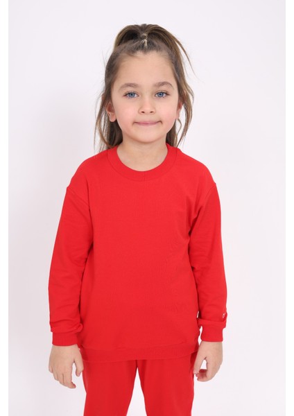 Kız Çocuk Baskılı Sweatshirt