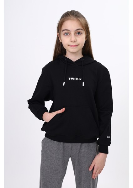 Kız Çocuk Baskılı Sweatshirt