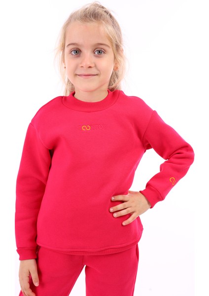 Kız Çocuk Nakışlı Sweatshirt