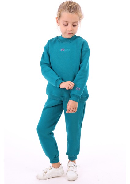 Kız Çocuk Nakışlı Sweatshirt