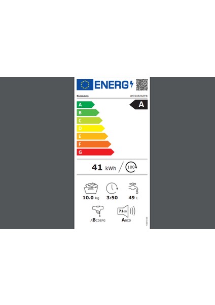 WG54B2A0TR A Enerji Sınıfı 10 kg 1400 Devir Çamaşır Makinesi fırsatları