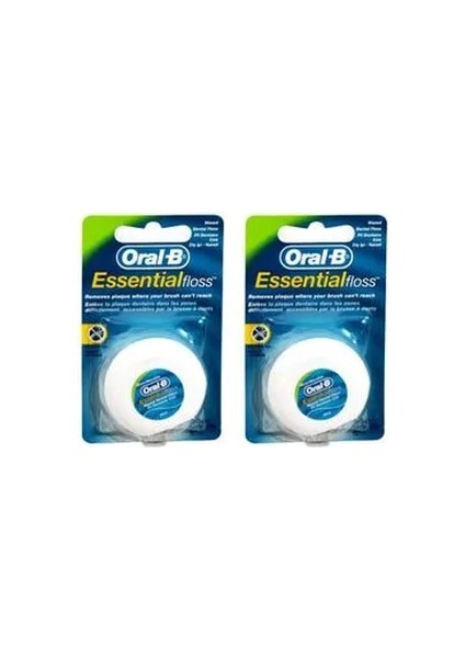 Diş İpi Essential Floss 2 Adet Ağız Bakımında Etkili Kullanım için Tasarlandı
