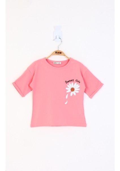 Kız Çocuk Baskılı Tişört
