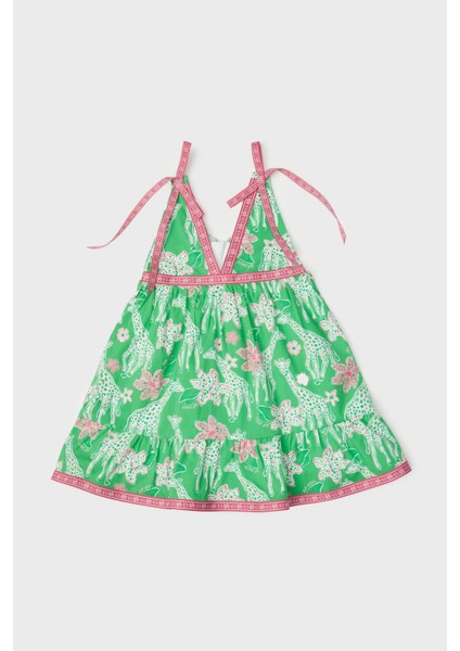 Bg Store Kız Bebek Desenli Elbise