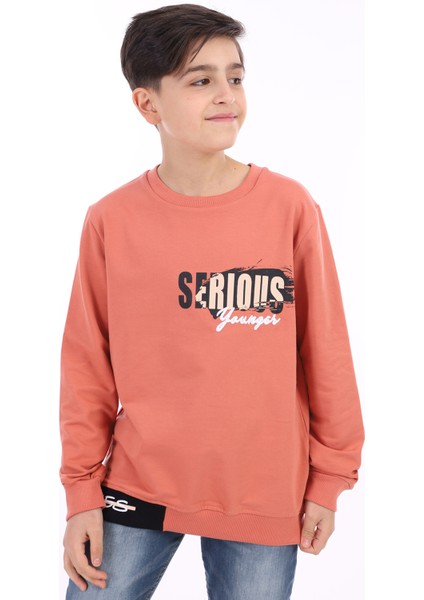 Erkek Çocuk Baskılı Sweatshirt