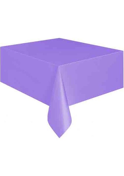 Plastik Parti Masa Örtüsü Lila Renk 274 cm