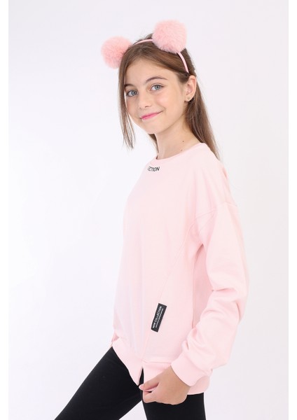 Kız Çocuk Baskılı Sweatshirt