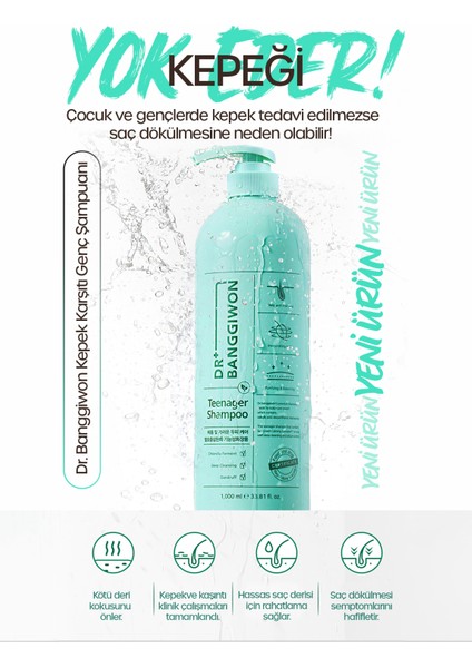 Genç Şampuanı Kepek ve Saç Derisi Sorunlarına Karşı Etkili Teenager Shampoo 1000 ml