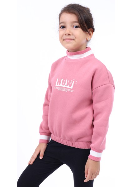 Kız Çocuk Baskılı Sweatshirt