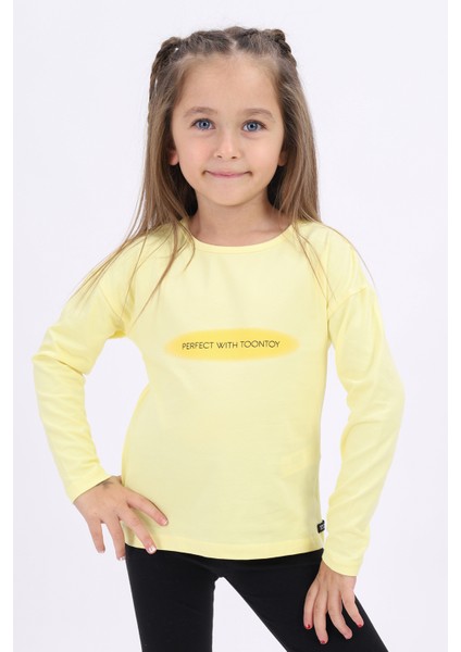 Kız Çocuk Baskılı Tişört