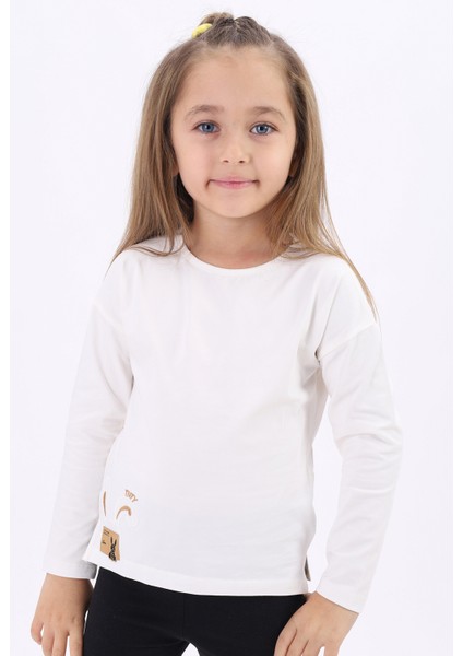 Kız Çocuk Nakışlı Tişört