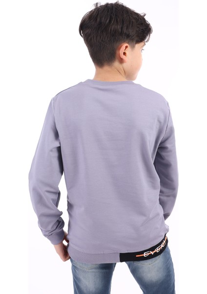 Erkek Çocuk Baskılı Sweatshirt