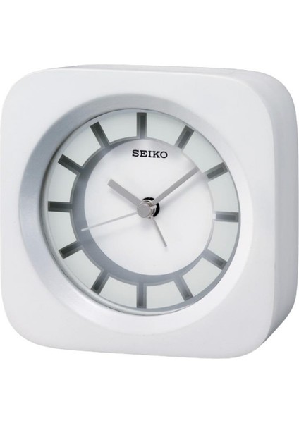 QXE028W Ahşap Kasa Alarmlı Masa Saati