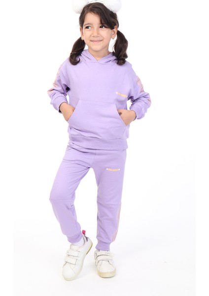 Kız Çocuk Baskılı Eşofman Takım