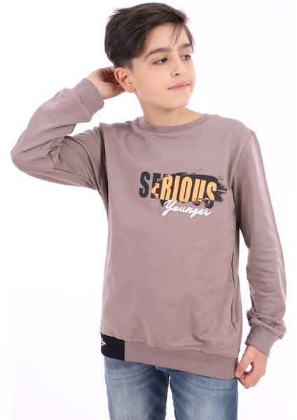 Erkek Çocuk Baskılı Sweatshirt