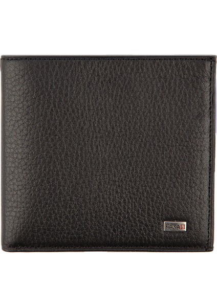 Deri Erkek Cüzdan Siyah-Bordo C163-15