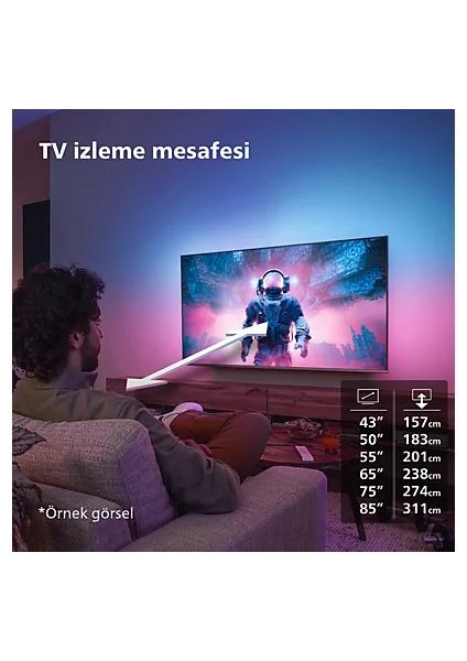 43PUS8309-62 43" 109 Ekran Uydu Alıcılı 4K Ultra HD Smart LED TV