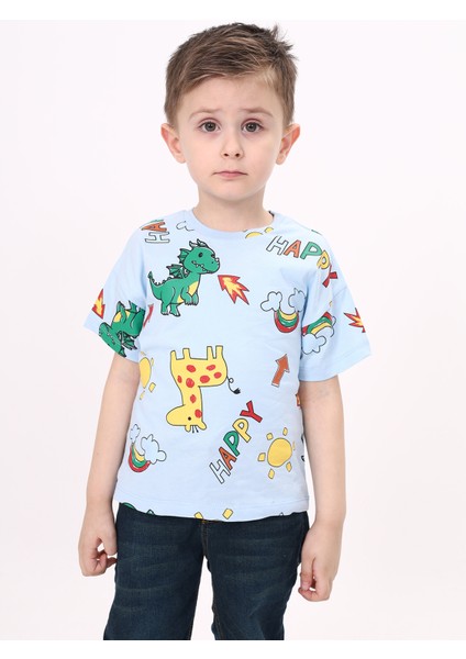 Erkek Çocuk Baskılı Tişört