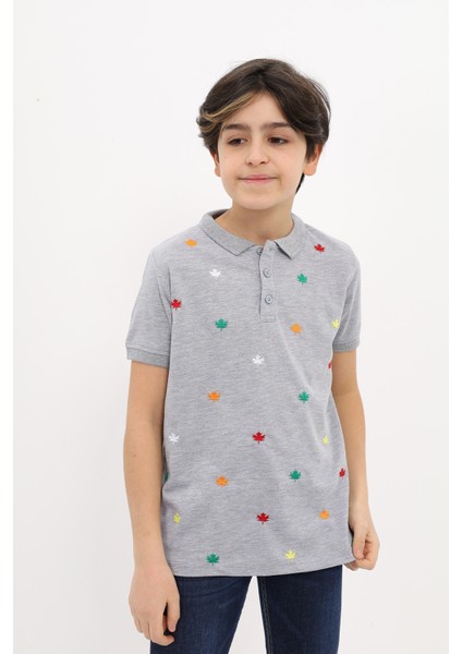Erkek Çocuk Nakışlı Tişört