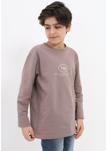 Erkek Çocuk Baskılı Sweatshirt