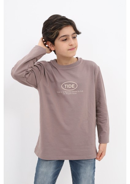 Erkek Çocuk Baskılı Sweatshirt