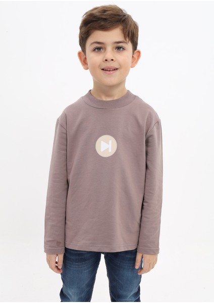 Erkek Çocuk Baskılı Sweatshirt