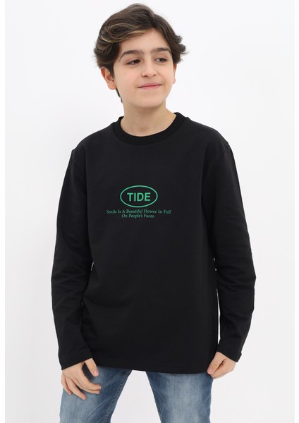 Erkek Çocuk Baskılı Sweatshirt