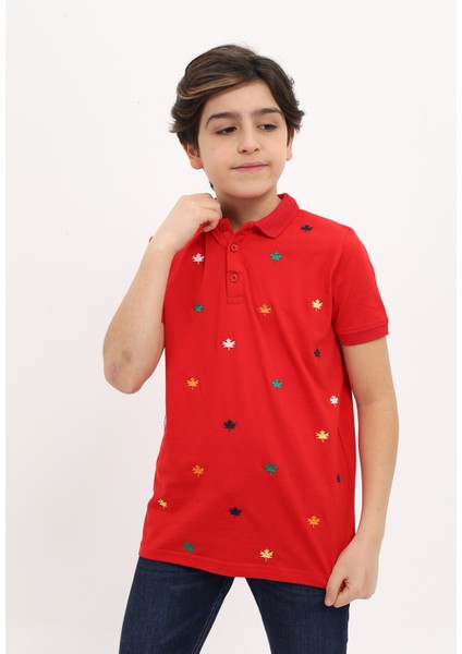 Erkek Çocuk Nakışlı Tişört