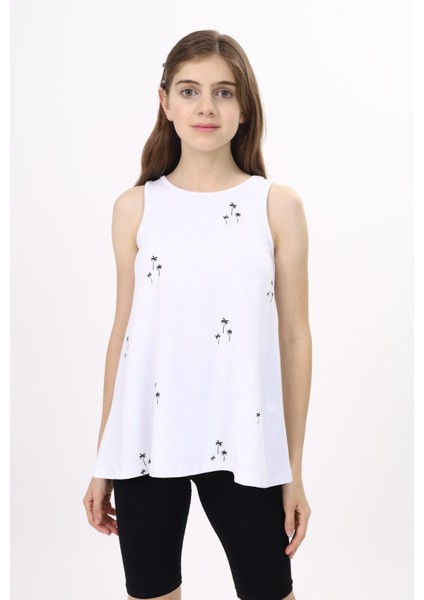 Kız Çocuk Baskılı Atlet