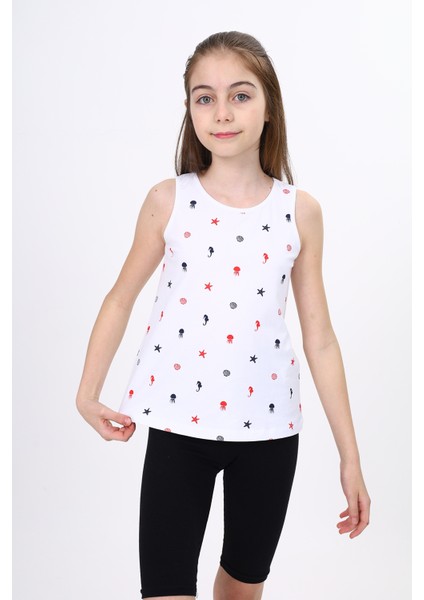 Kız Çocuk Baskılı Atlet modelleri