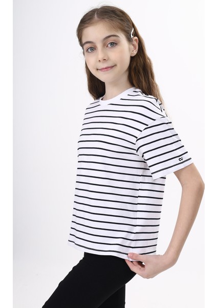 Unisex Çocuk Çizgili Tişört fiyatları