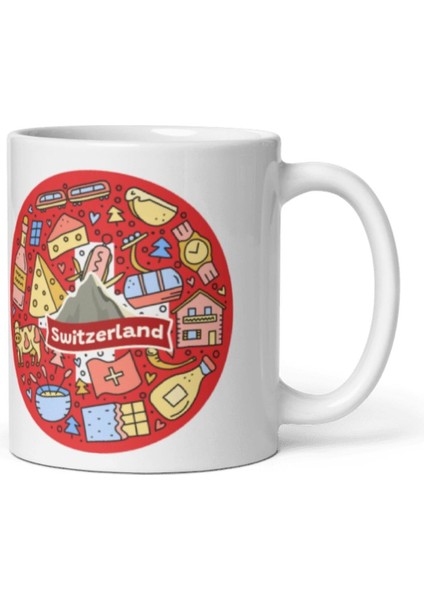 Isviçre Hediye Kutusu 10 Parça Kupa Magnet Anahtarlık Kutu modelleri