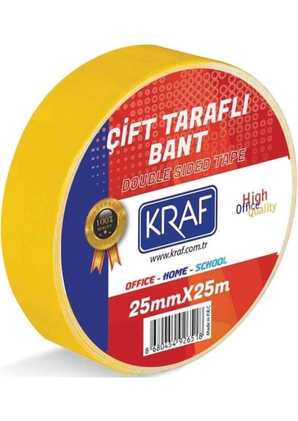 Çift Taraflı Bant 25 mm x 25 mt