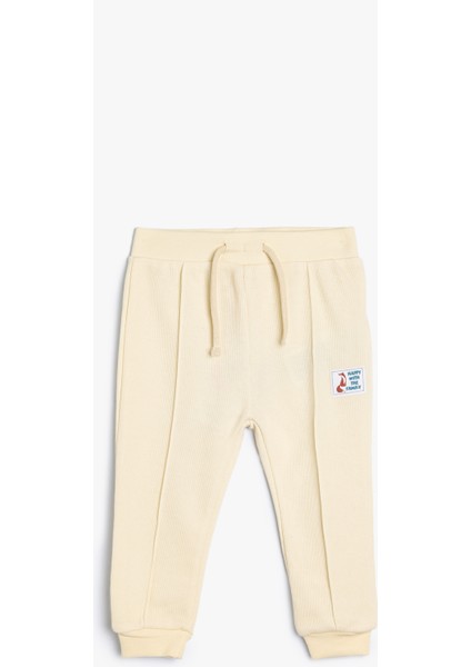 Basic Jogger Eşofman Altı Beli Bağlamalı Pamuklu