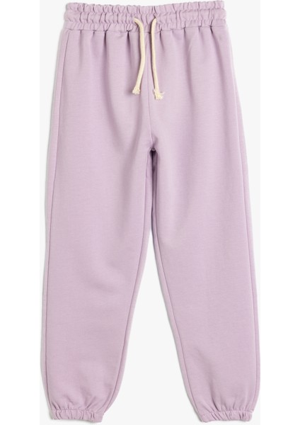 Basic Eşofman Altı Pamuklu Beli Lastikli