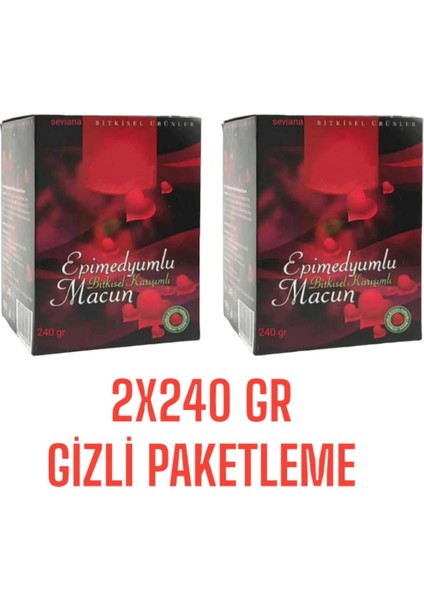 bitkisel karışımlı mesir kuvvet atom ginsengli macun 2 X240 gr