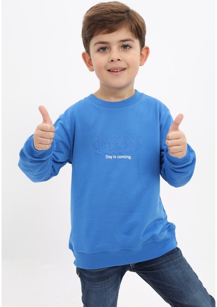 Erkek Çocuk Baskılı Sweatshirt
