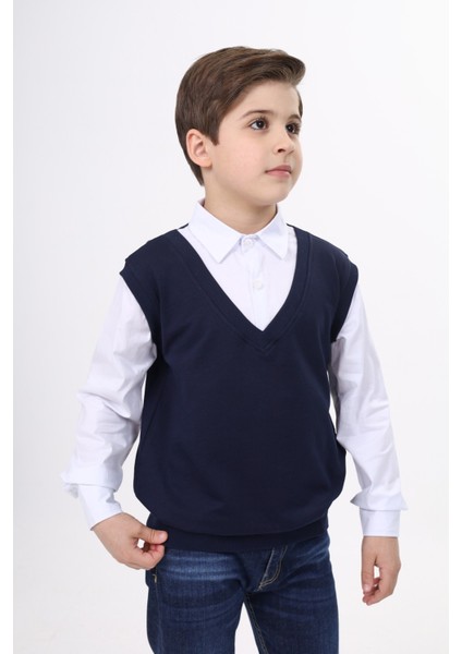 Erkek Çocuk Süveterli Okul Gömlek indirimleri