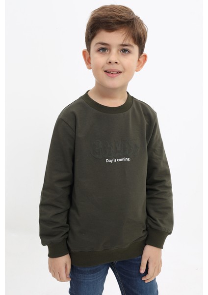 Erkek Çocuk Baskılı Sweatshirt