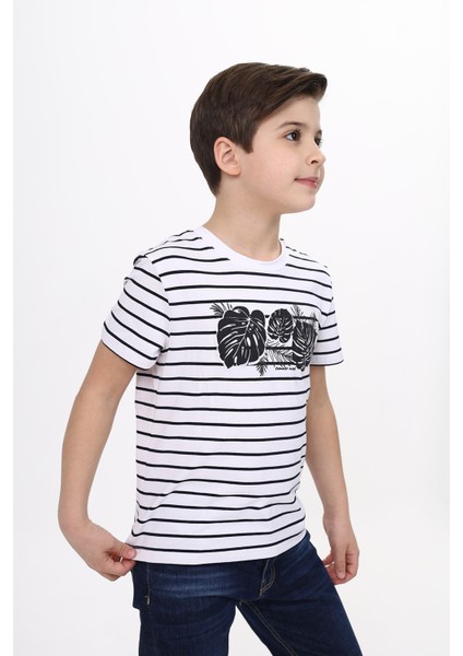 Erkek Çocuk Çizgili Tişört modelleri