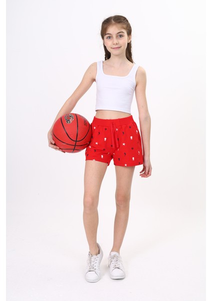 Kız Çocuk Baskılı Şort