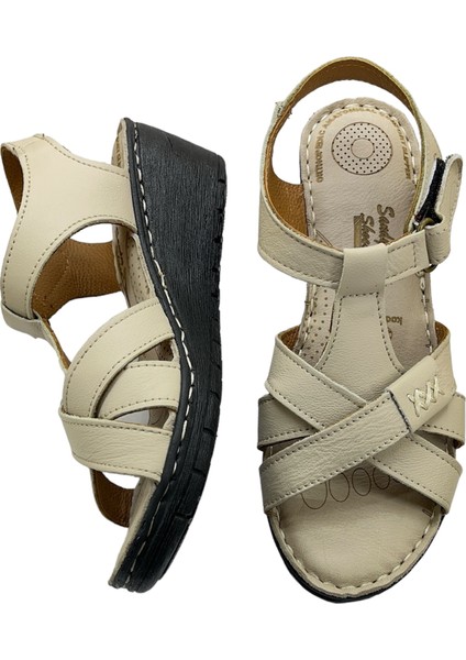 Tam Ortopedik Deri Kadın Sandalet Deri Sandalet modelleri
