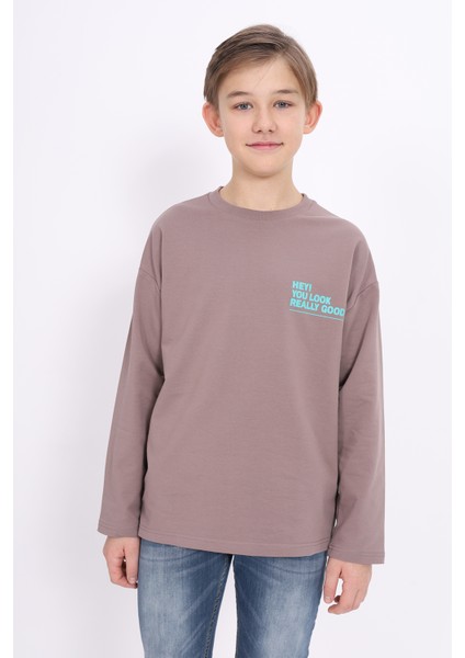 Erkek Çocuk Baskılı Sweatshirt