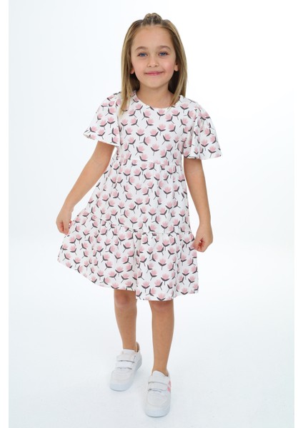 Kız Çocuk Baskılı Elbise