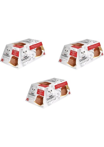 Revelations Mousse Sığır Etli Kedi Konservesi 2 x 57 gr. 3 Lü Paket