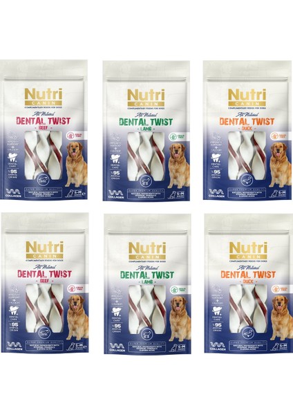 Dental Twist 3 Çeşit Karma S-M Irk Için Köpek Ödülü 80 gr. x 6 Adet