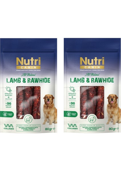 Rawhide Kuzu Etli Köpek Ödülü 80 gr. x 2 Adet