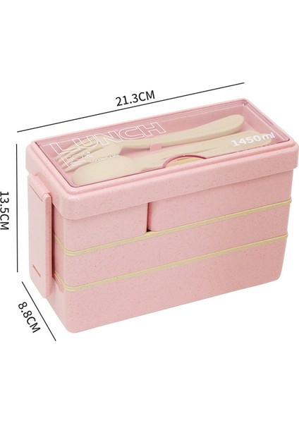 Taşınabilir Üç Katmanlı Plastik Öğle Yemeği Kutusu (Yurt Dışından)