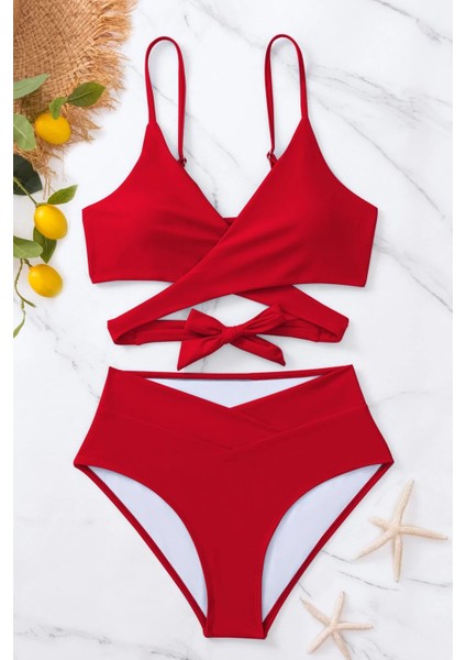 Şık Bel Kuşak Detaylı Bikini Üstü modelleri